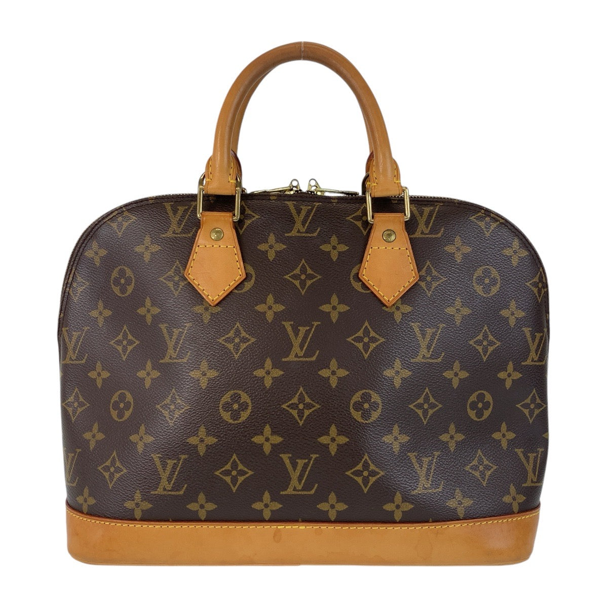 13648
LOUIS VUITTON ルイヴィトン モノグラム アルマPM ブラウン ゴールド金具 PVC / レザー M53151 ハンドバッグ  レディース