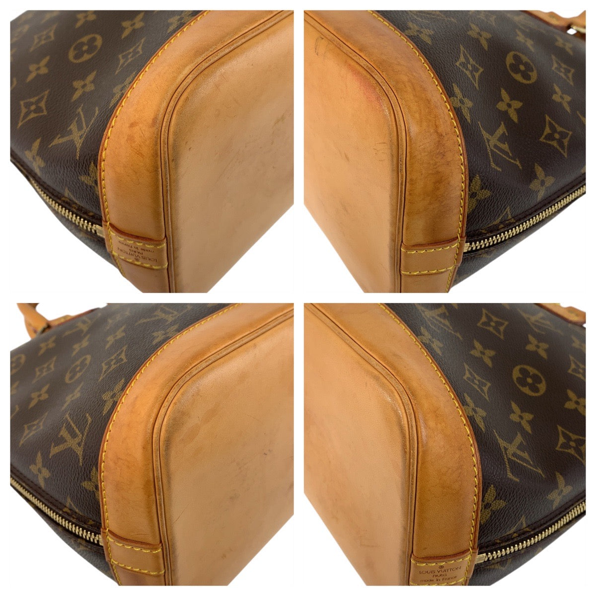 13648
LOUIS VUITTON ルイヴィトン モノグラム アルマPM ブラウン ゴールド金具 PVC / レザー M53151 ハンドバッグ  レディース