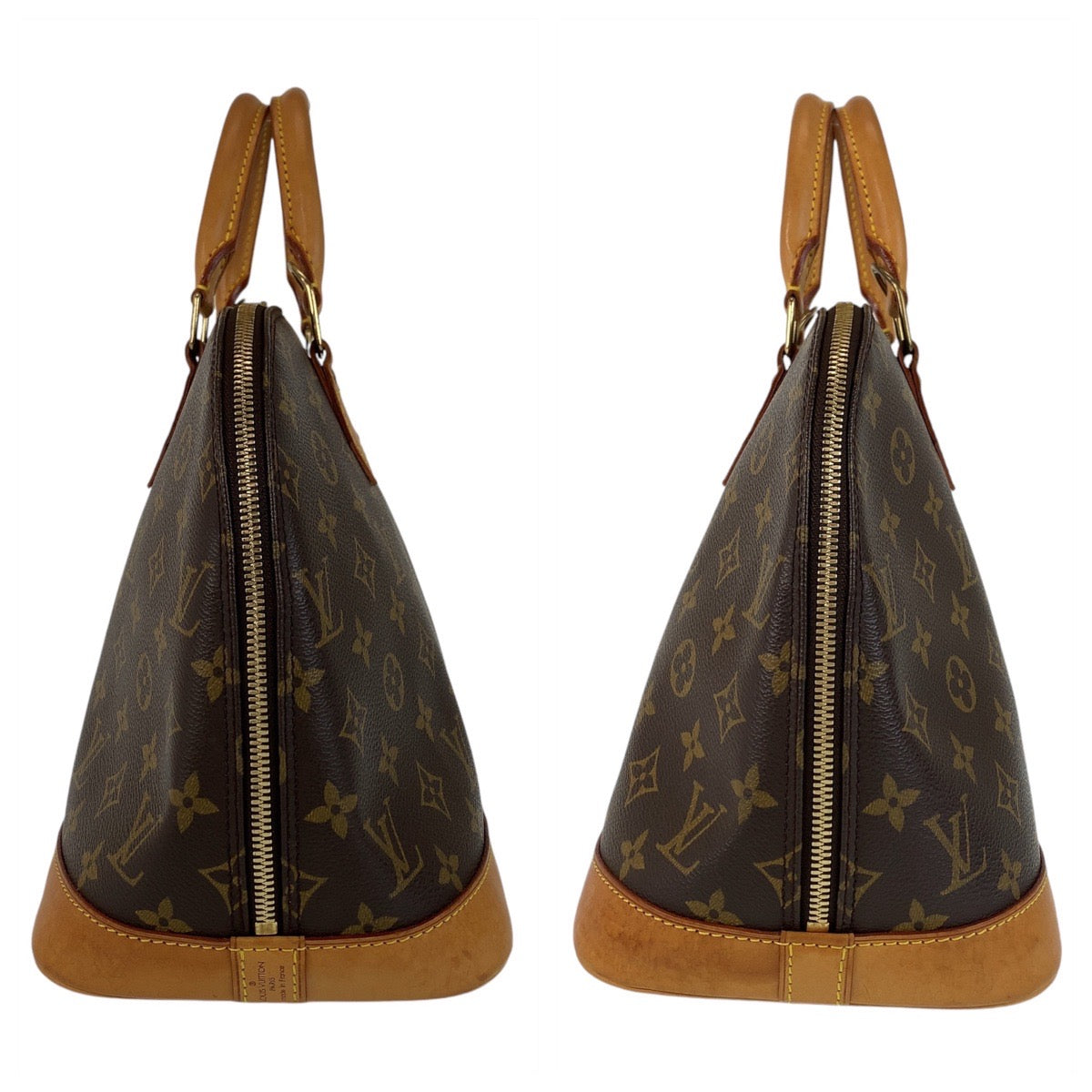 13648
LOUIS VUITTON ルイヴィトン モノグラム アルマPM ブラウン ゴールド金具 PVC / レザー M53151 ハンドバッグ  レディース