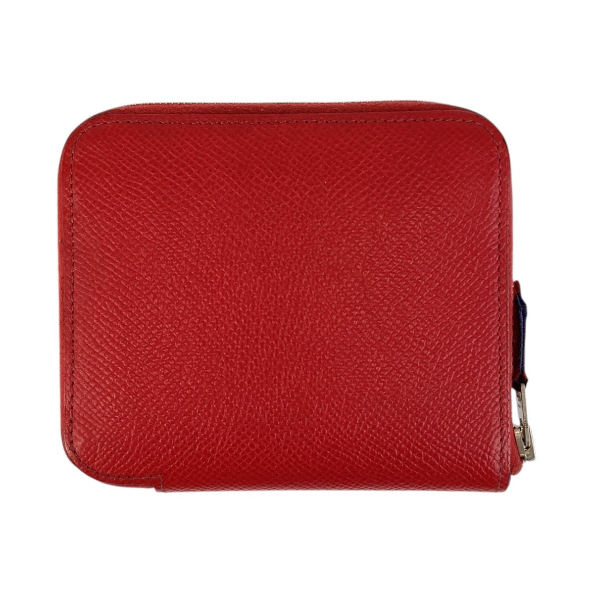 13652
HERMES エルメス アザップシルクイン コンパクト ブーゲンビリア レッド シルバー金具 ヴォーエプソン / シルク 折財布 コンパクトウォレット R刻印  レディース ABP42