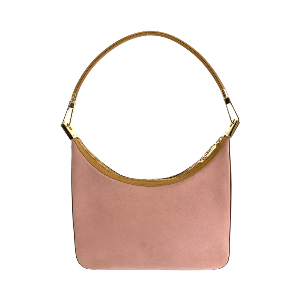 13653
GUCCI グッチ ピンク ブラウン ゴールド金具 スウェード 001 3812 ホーボー ショルダーバッグ 肩掛け  レディース