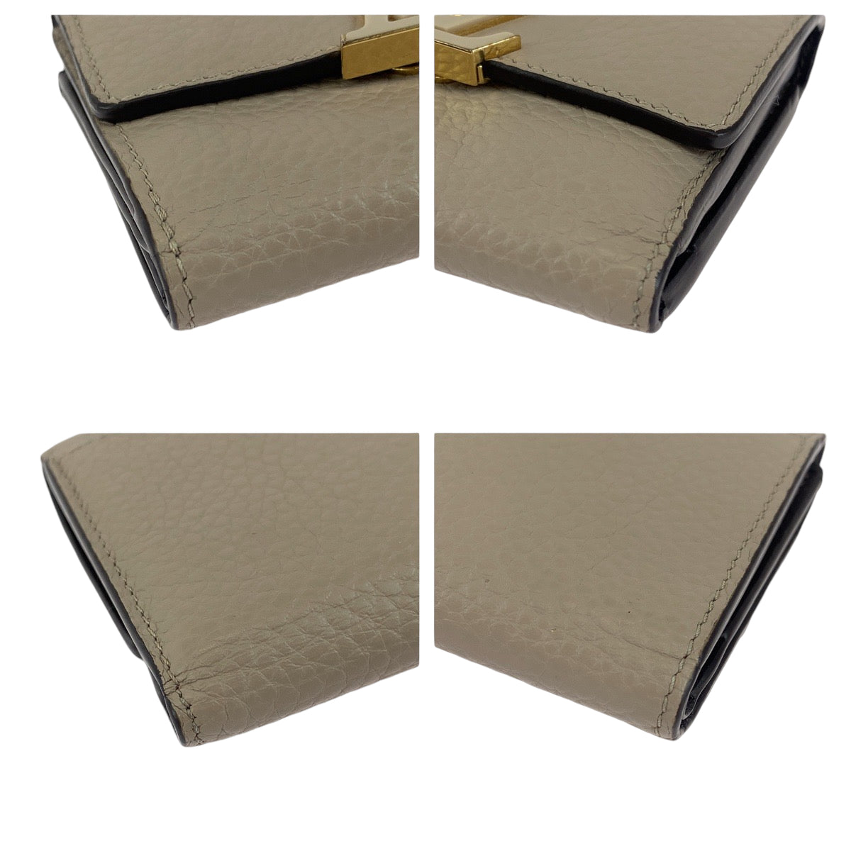 13654
LOUIS VUITTON ルイヴィトン ポルトフォイユ カプシーヌXS ベージュ ゴールド金具 レザー M68747 折財布 コンパクトウォレット  レディース