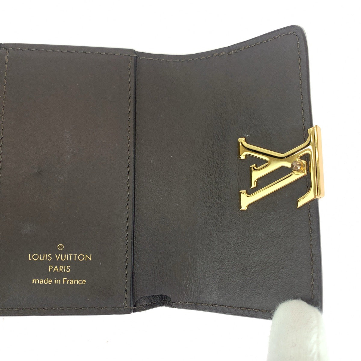 13654
LOUIS VUITTON ルイヴィトン ポルトフォイユ カプシーヌXS ベージュ ゴールド金具 レザー M68747 折財布 コンパクトウォレット  レディース