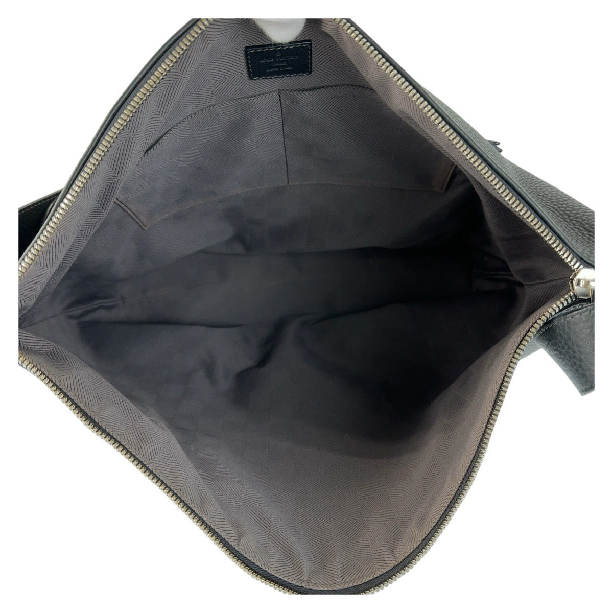 13657
LOUIS VUITTON ルイヴィトン ナクソス アリス ブルーマリーン ブラック 黒 シルバー金具 レザー M94206 斜め掛け ショルダーバッグ メッセンジャーバッグ  メンズ
