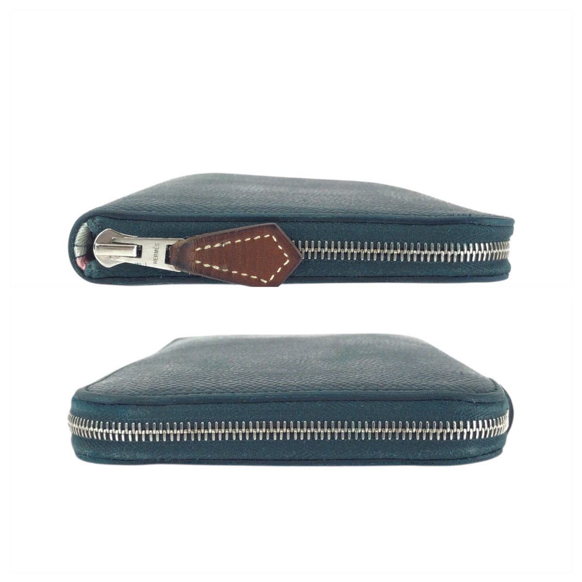 13659
HERMES エルメス アザップ ロング シルクイン ヴェールシプレ シルバー金具 ヴォーエプソン / シルク ロングウォレット C刻印  レディース