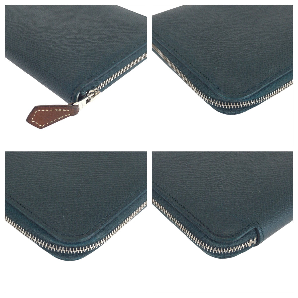 13659
HERMES エルメス アザップ ロング シルクイン ヴェールシプレ シルバー金具 ヴォーエプソン / シルク ロングウォレット C刻印  レディース