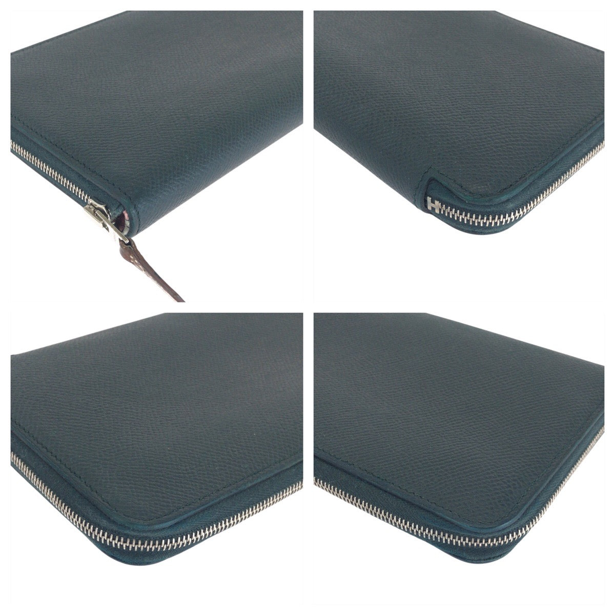 13659
HERMES エルメス アザップ ロング シルクイン ヴェールシプレ シルバー金具 ヴォーエプソン / シルク ロングウォレット C刻印  レディース