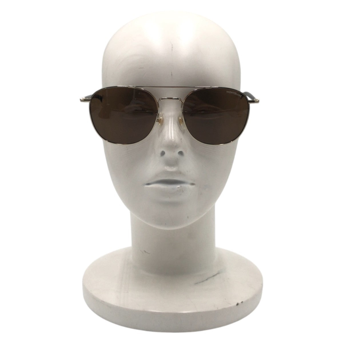 13660
 MONTBLANC Montblanc Brown Gold Grey Metal MB0271 S 009 Sunglasses Wellington Men's