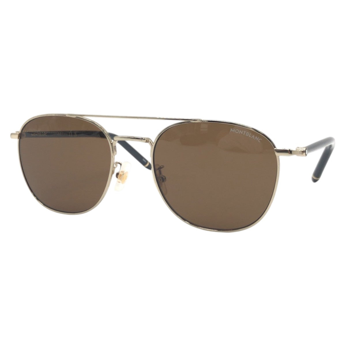 13660
 MONTBLANC Montblanc Brown Gold Grey Metal MB0271 S 009 Sunglasses Wellington Men's