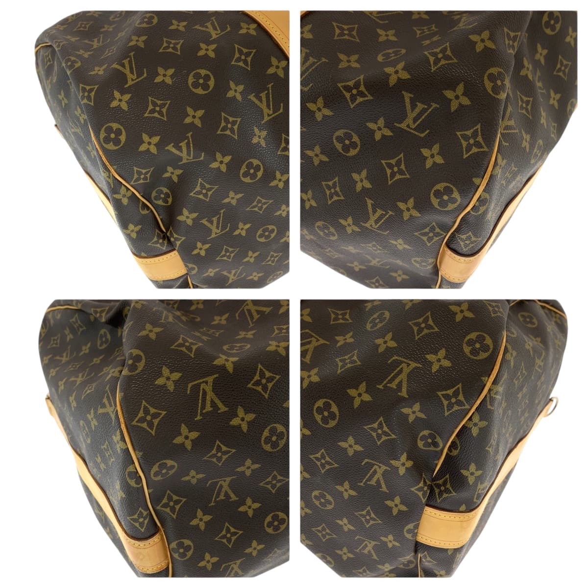 13662
LOUIS VUITTON ルイヴィトン モノグラム サックポロション 男女兼用 ブラウン ゴールド金具 PVC M41222 ショルダーバッグ ボストンバッグ 2way  レディース