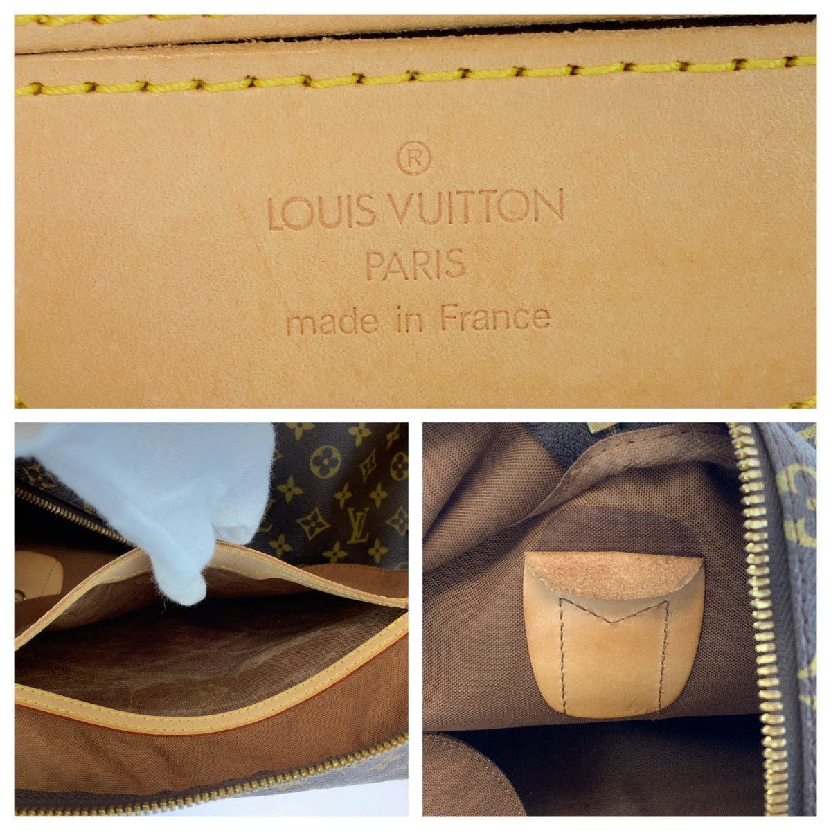 13662
LOUIS VUITTON ルイヴィトン モノグラム サックポロション 男女兼用 ブラウン ゴールド金具 PVC M41222 ショルダーバッグ ボストンバッグ 2way  レディース