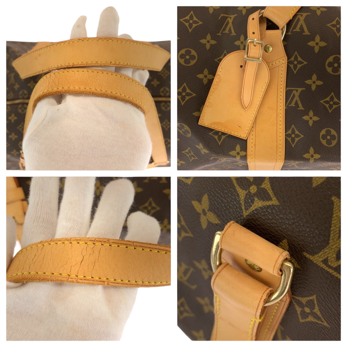 13662
LOUIS VUITTON ルイヴィトン モノグラム サックポロション 男女兼用 ブラウン ゴールド金具 PVC M41222 ショルダーバッグ ボストンバッグ 2way  レディース