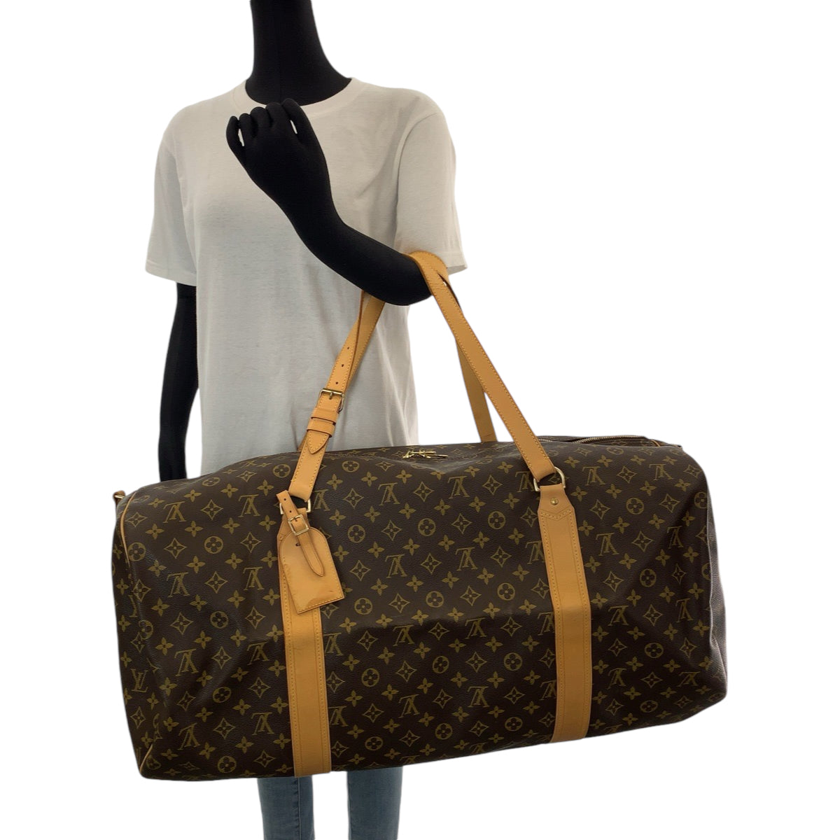 13662
LOUIS VUITTON ルイヴィトン モノグラム サックポロション 男女兼用 ブラウン ゴールド金具 PVC M41222 ショルダーバッグ ボストンバッグ 2way  レディース
