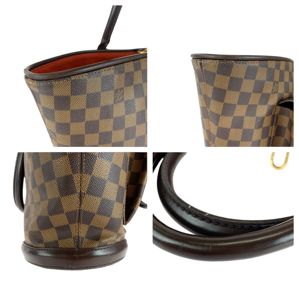 13663
LOUIS VUITTON ルイヴィトン ダミエ マノスクGM ブラウン ゴールド金具 PVC N51120 トートバッグ ショルダーバッグ  レディース AB63