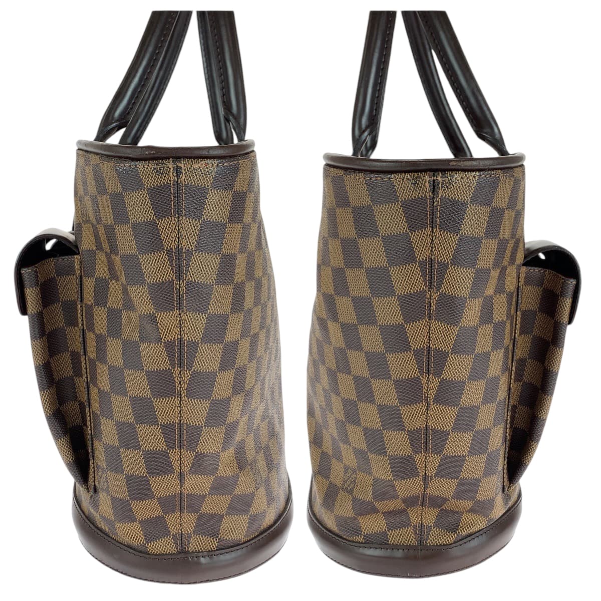 13663
LOUIS VUITTON ルイヴィトン ダミエ マノスクGM ブラウン ゴールド金具 PVC N51120 トートバッグ ショルダーバッグ  レディース AB63