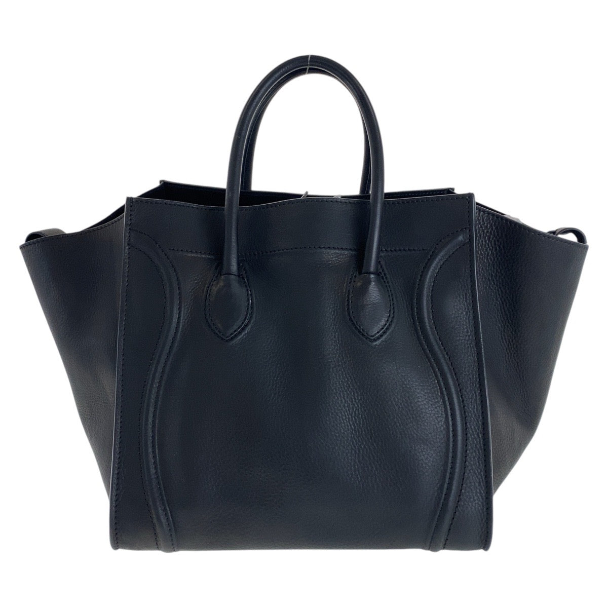 CELINE セリーヌ ファントム ラゲージ ブラック 黒 レザー トートバッグ ハンドバッグ  レディース
