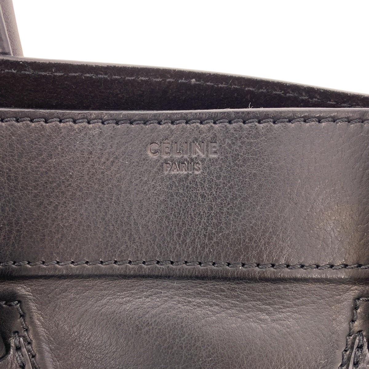 CELINE セリーヌ ファントム ラゲージ ブラック 黒 レザー トートバッグ ハンドバッグ  レディース