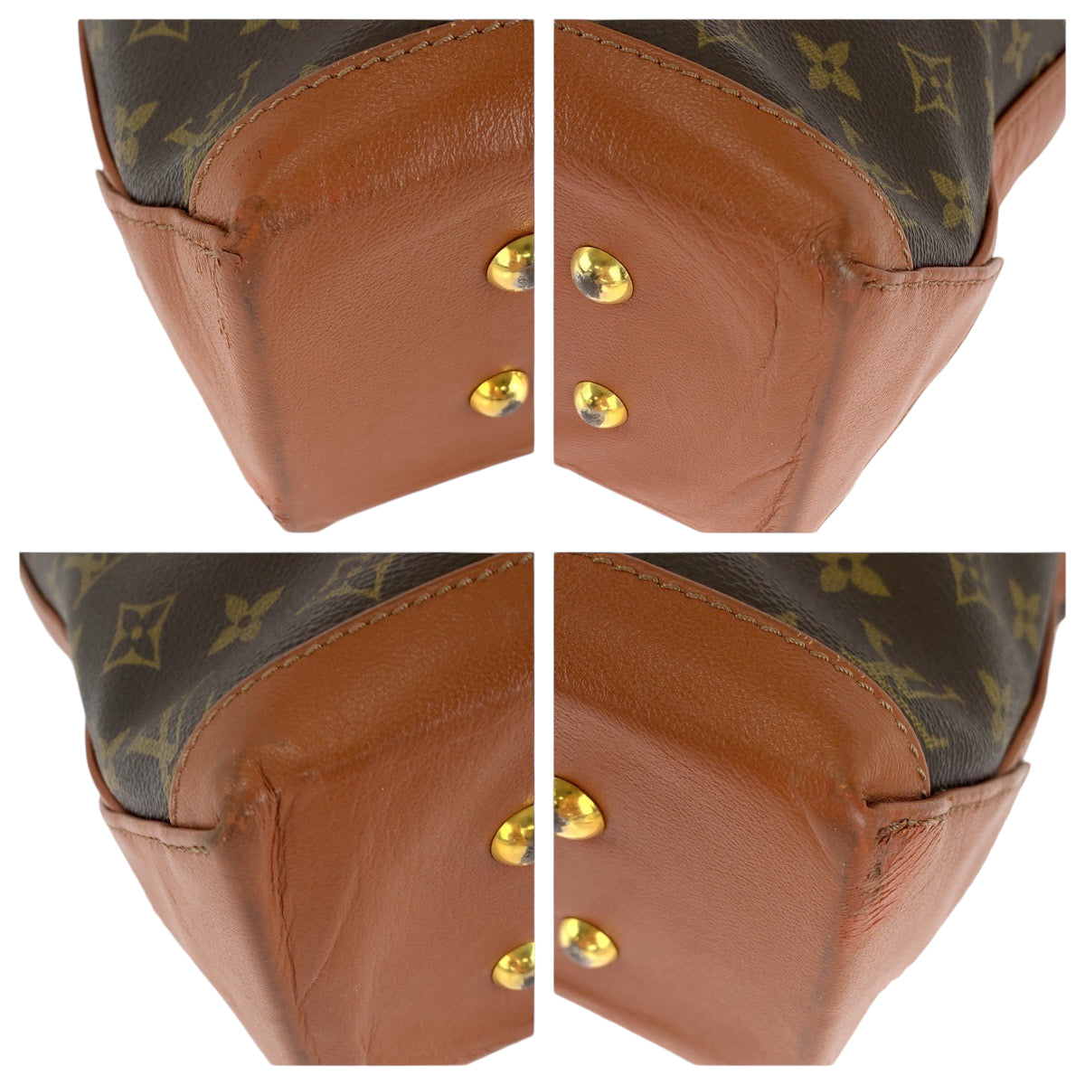 13664
LOUIS VUITTON ルイヴィトン モノグラム ウィークエンドPM 男女兼用 ブラウン ゴールド金具 PVC M42425 トートバッグ ショルダーバッグ  メンズ