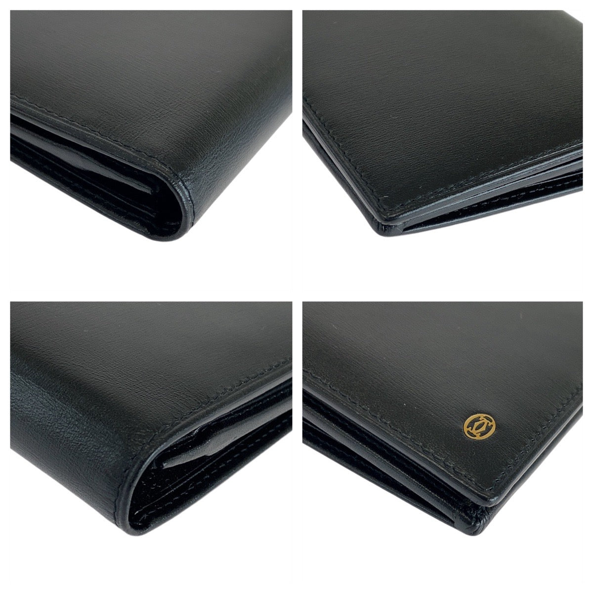 13665
CARTIER カルティエ パシャ ドゥ カルティエ ブラック 黒 ゴールド金具 レザー 長財布 ロングウォレット  メンズ