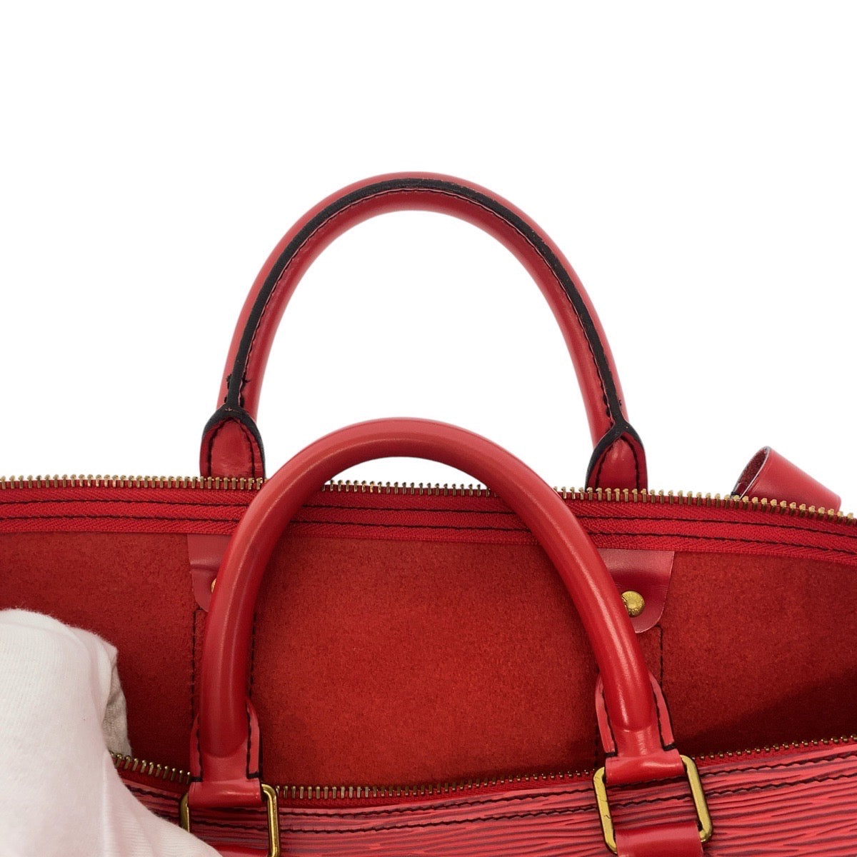13745
LOUIS VUITTON ルイヴィトン エピ キーポル55 カスティリアンレッド ゴールド金具 レザー M42957 ボストンバッグ 男女兼用  レディース