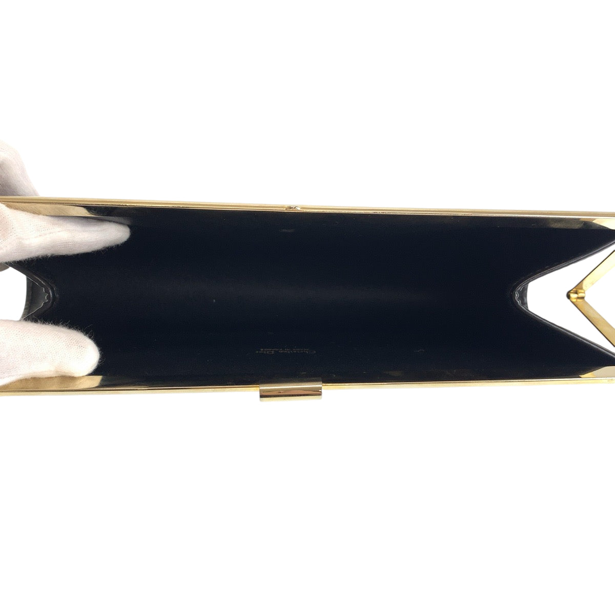 13674
Dior ディオール ヴィンテージ トロッター ブラック 黒 ゴールド金具 キャンバス クラッチバッグ パーティーバッグ バニティバッグ  レディース