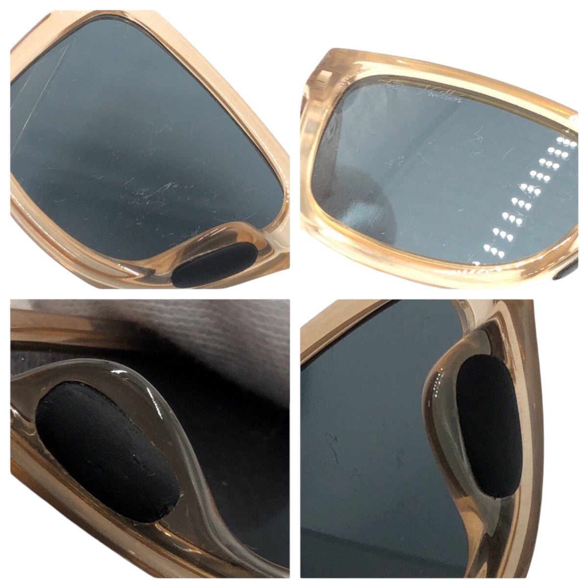 13676
LOUIS VUITTON ルイヴィトン レインボースクエア ブラウン ブラック プラスチック 1186E 924 5421 140 サングラス スクエア  メンズ