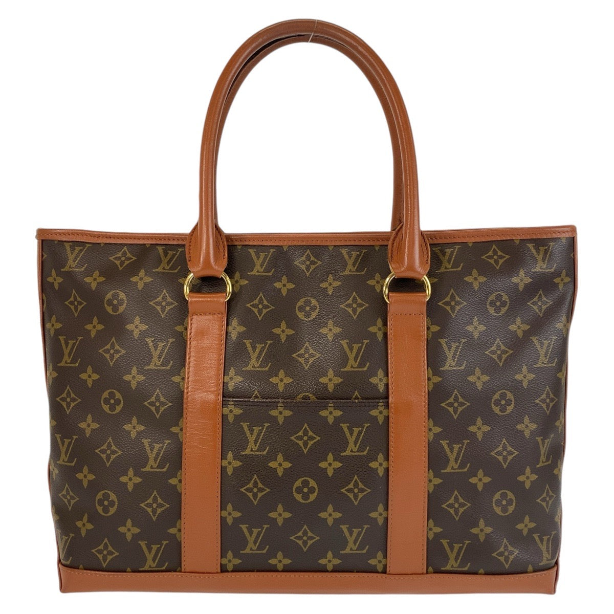 13678
LOUIS VUITTON ルイヴィトン モノグラム ウィークエンドPM ブラウン ゴールド金具 PVC / レザー M42425 トートバッグ ショルダーバッグ  メンズ