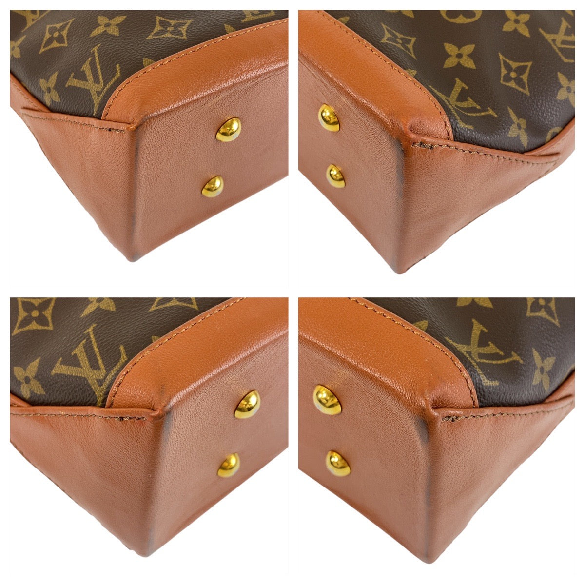 13678
LOUIS VUITTON ルイヴィトン モノグラム ウィークエンドPM ブラウン ゴールド金具 PVC / レザー M42425 トートバッグ ショルダーバッグ  メンズ