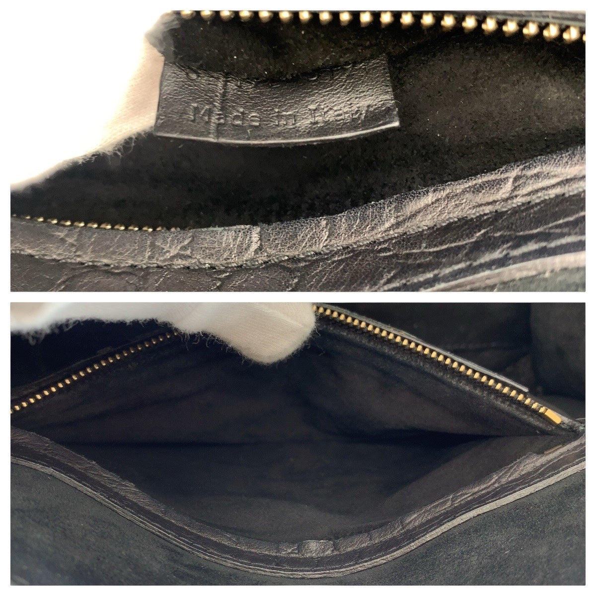 13679
CELINE セリーヌ ラゲージ ファントム 型押し ブラック 黒 ゴールド金具 レザー トートバッグ ハンドバッグ  レディース