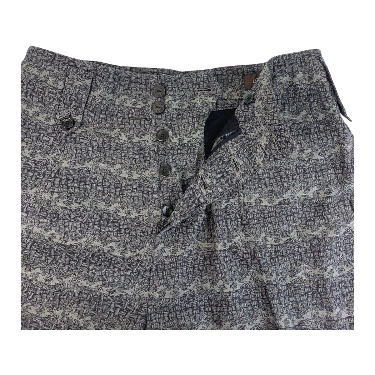 13697
LOUIS VUITTON ルイヴィトン クリストファー ネメス ブラック グレー コットン CA36929 ショートパンツ ハーフパンツ メンズ A32