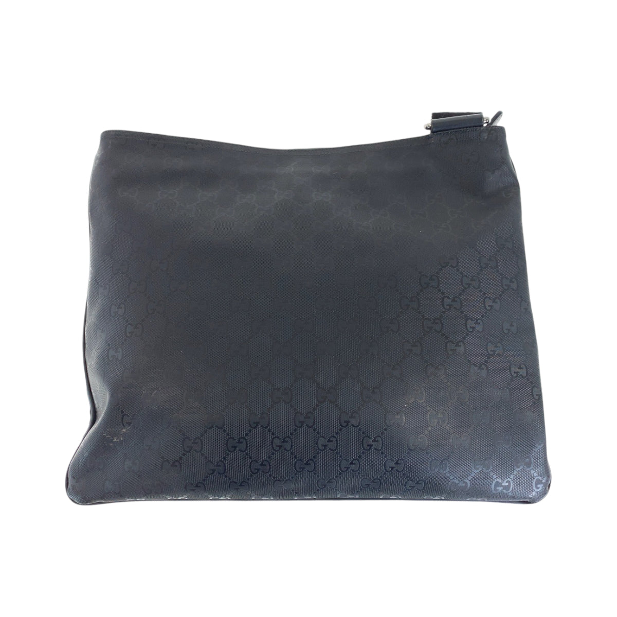 13699
GUCCI グッチ GGインプリメ ブラック 黒 シルバー金具 PVC 201446 ショルダーバッグ メッセンジャーバッグ  メンズ
