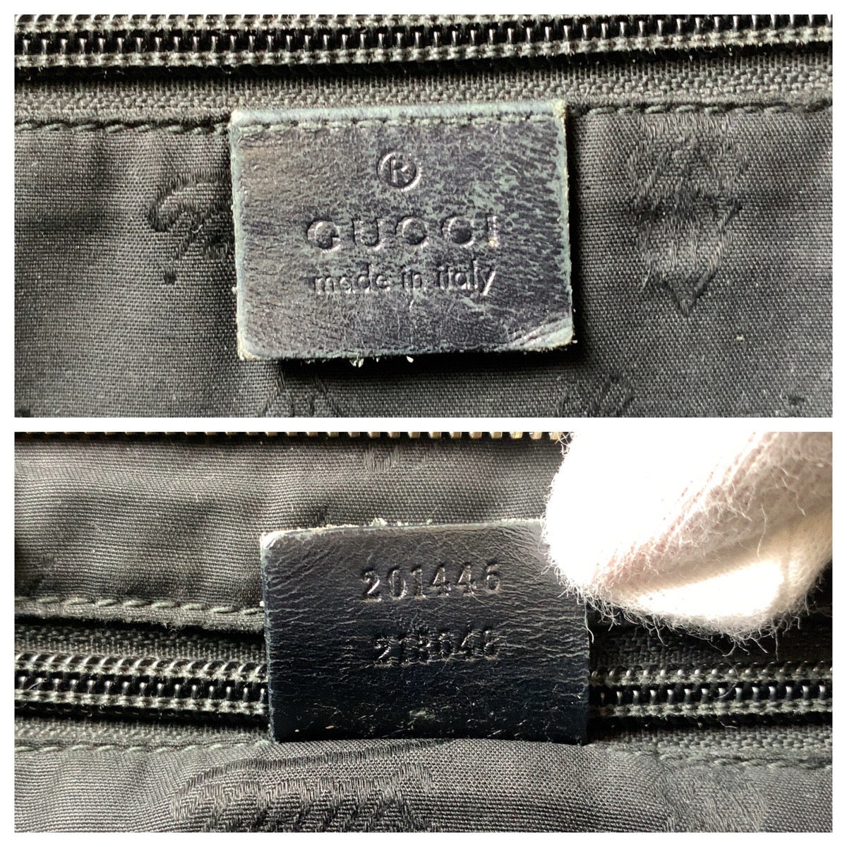 13699
GUCCI グッチ GGインプリメ ブラック 黒 シルバー金具 PVC 201446 ショルダーバッグ メッセンジャーバッグ  メンズ
