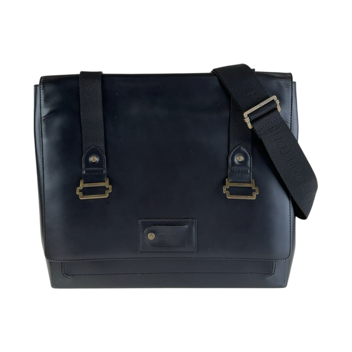 12851
PRADA プラダ テスート 三角ロゴプレート ブラック 黒 シルバー金具 ナイロン / レザー ボストンバッグ 男女兼用  レディース