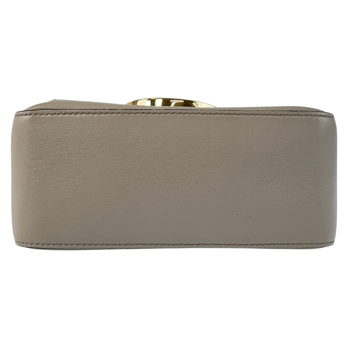 13702
Salvatore Ferragamo サルヴァトーレフェラガモ ガンチーニ グレー ゴールド金具 レザー 斜め掛け ショルダーバッグ ポシェット  レディース A38