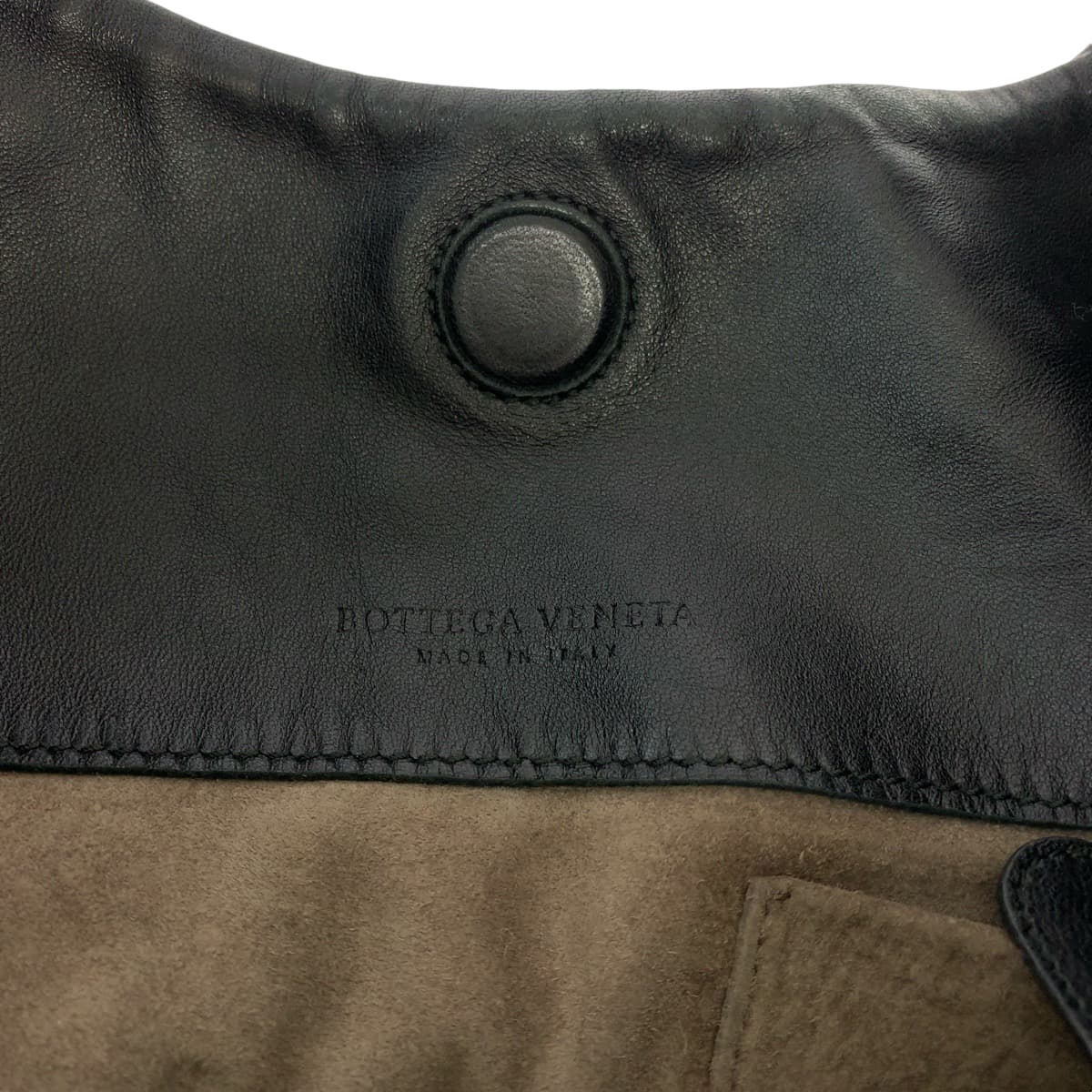 BOTTEGAVENETA Bottega Veneta Intrecciato Campana Black Silver Hardware Leather Hobo Shoulder Bag for Women