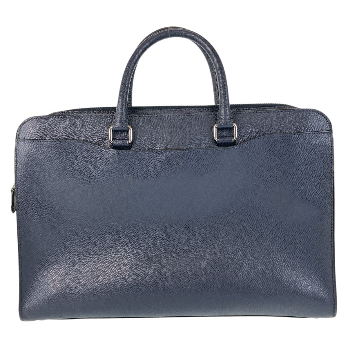 13705
COACH コーチ ネイビー シルバー金具 レザー ビジネスバッグ ブリーフケース  メンズ