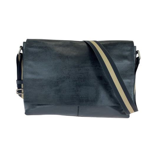 14176
COACH コーチ ネイビー ベージュ シルバー金具 レザー F54792 ショルダーバッグ メッセンジャーバッグ  メンズ