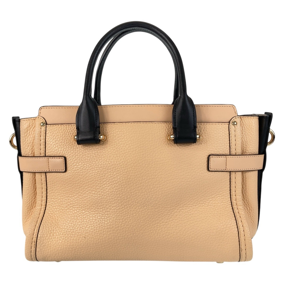 13710
COACH コーチ ピンクベージュ ゴールド金具 レザー トートバッグ ショルダーバッグ 2way  レディース