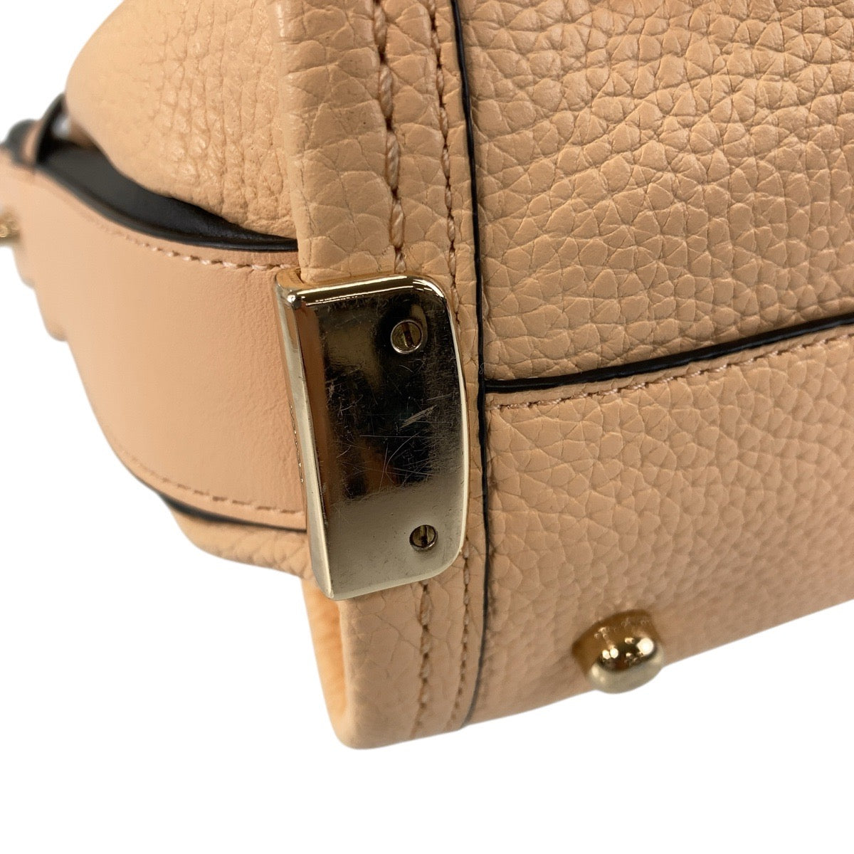 13710
COACH コーチ ピンクベージュ ゴールド金具 レザー トートバッグ ショルダーバッグ 2way  レディース