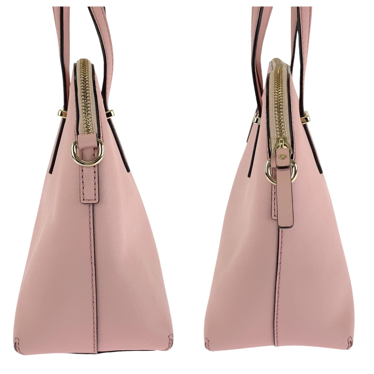 13711
Kate Spade ケイトスペード ピンク ゴールド金具 レザー ショルダーバッグ ハンドバッグ 2way  レディース A18200