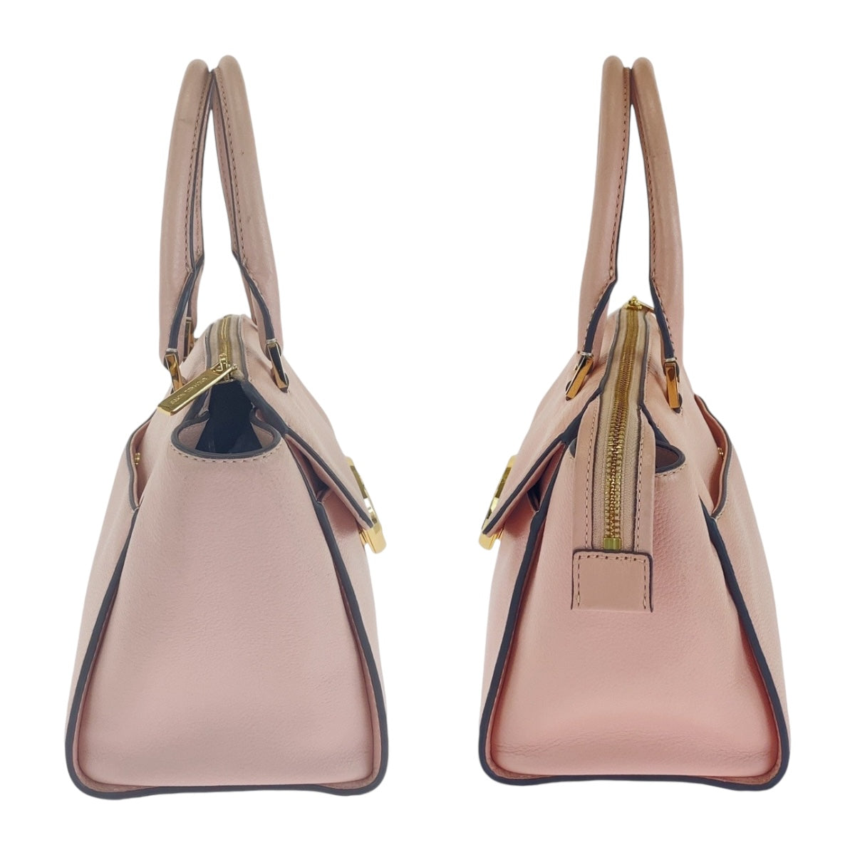 13712
Michael Kors マイケルコース ピンク ゴールド金具 レザー ハンドバッグ ショルダーバッグ 2WAY  レディース