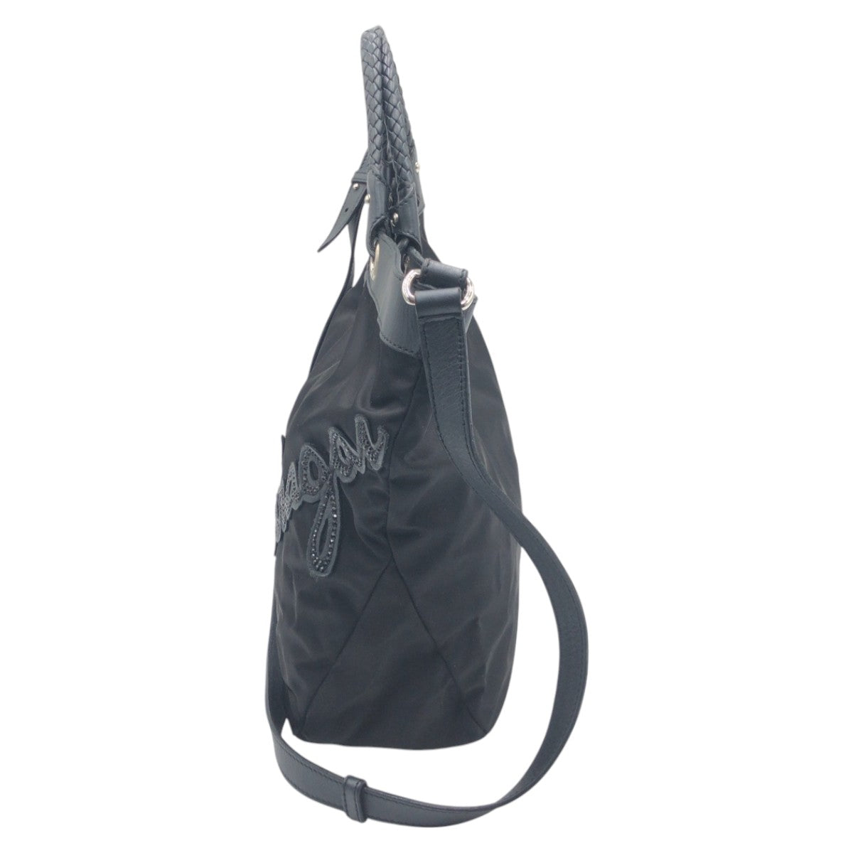 Salvatore Ferragamo サルヴァトーレフェラガモ ブラック 黒 ナイロン トートバッグ ショルダーバッグ ハンドバッグ 2way  レディース