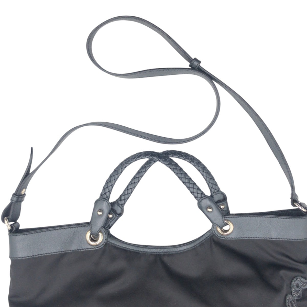 Salvatore Ferragamo サルヴァトーレフェラガモ ブラック 黒 ナイロン トートバッグ ショルダーバッグ ハンドバッグ 2way  レディース