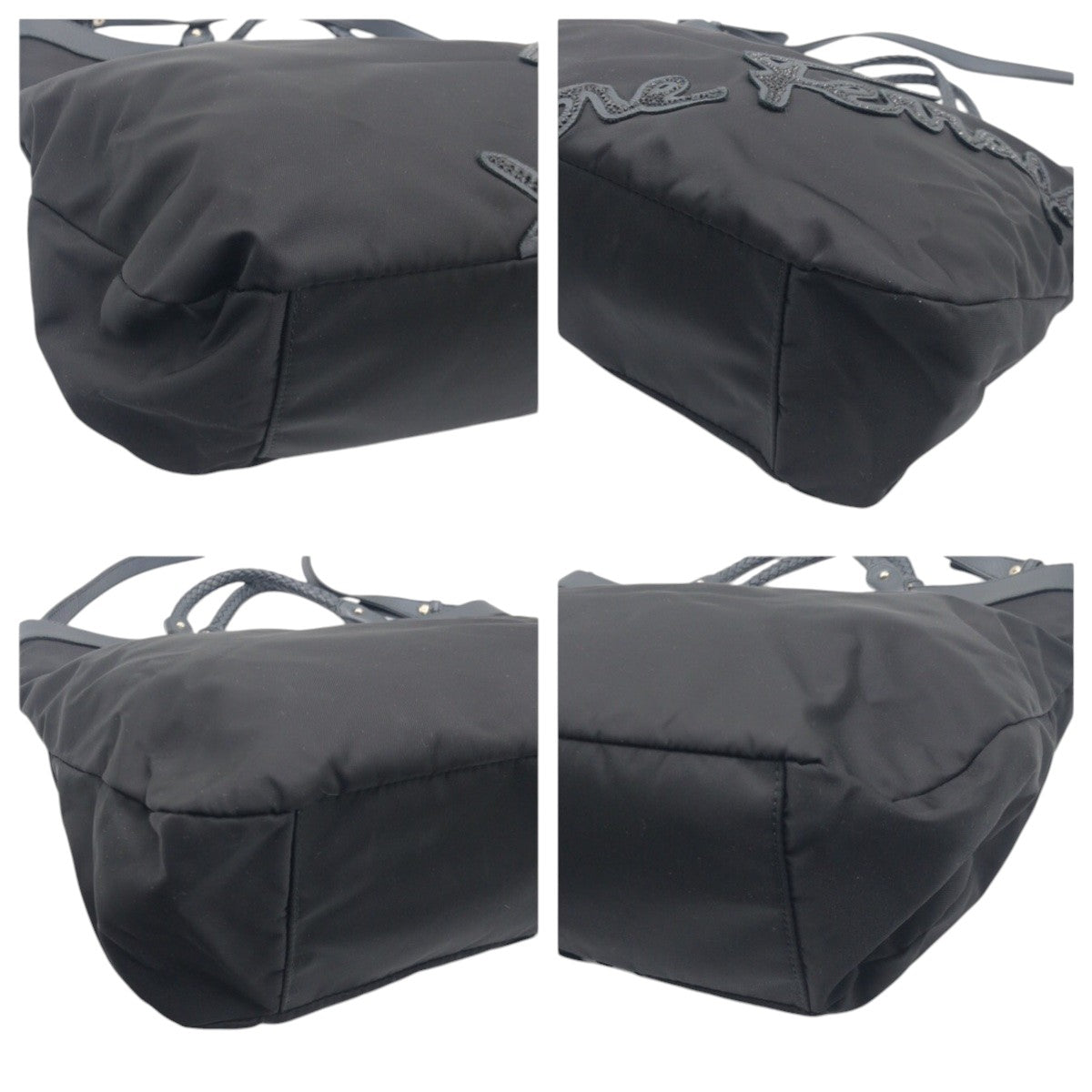 Salvatore Ferragamo サルヴァトーレフェラガモ ブラック 黒 ナイロン トートバッグ ショルダーバッグ ハンドバッグ 2way  レディース