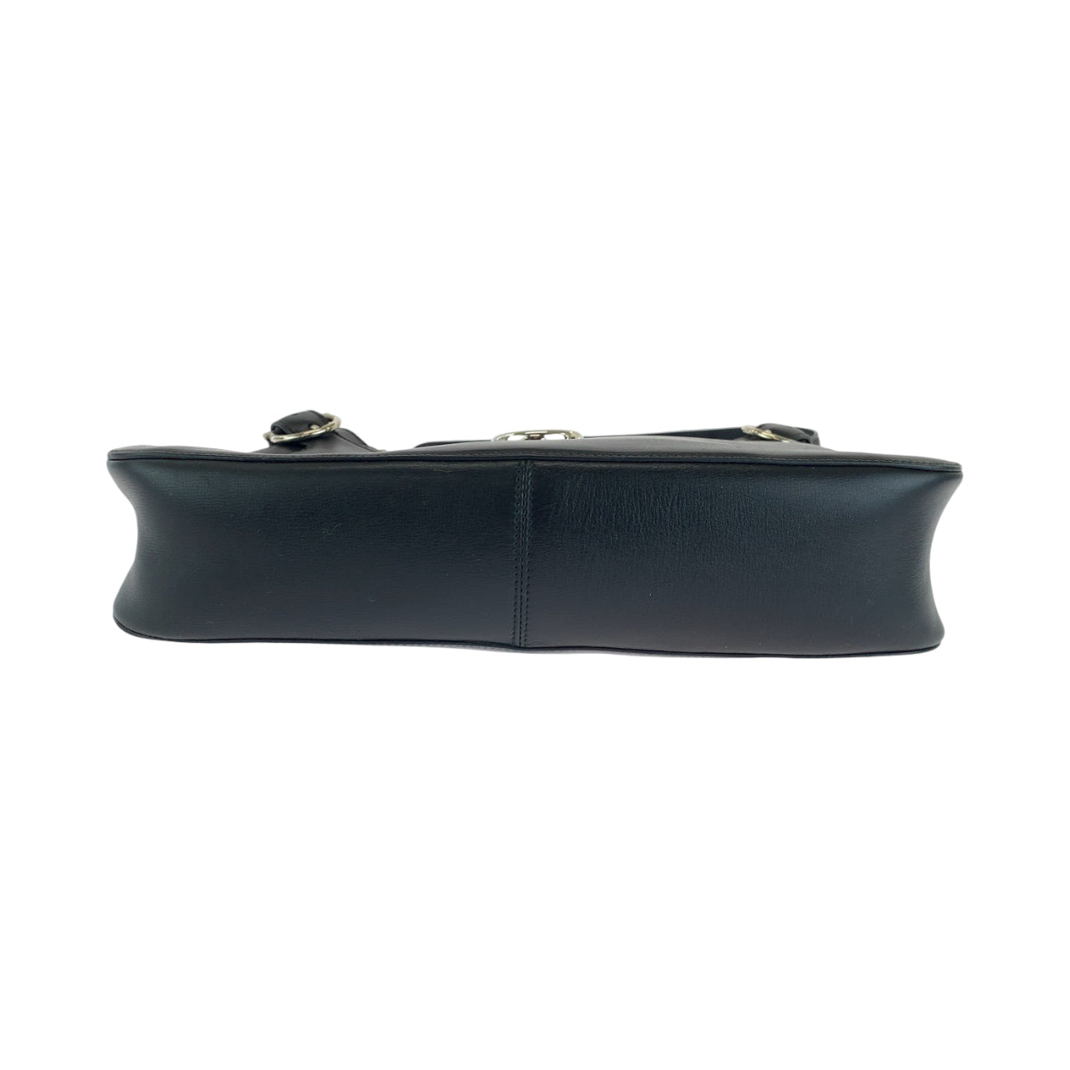 13714
Salvatore Ferragamo サルヴァトーレフェラガモ ガンチーニ ブラック 黒 シルバー金具 レザー AU21 4861 ホーボー ショルダーバッグ  レディース