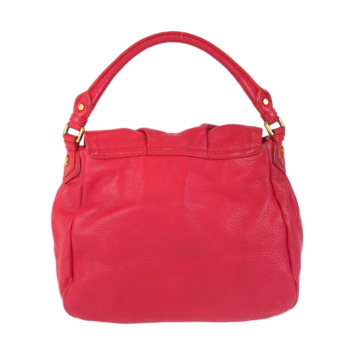 13716
MARC BY MARC JACOBS マークバイマークジェイコブス レッド ゴールド金具 レザー ハンドバッグ ショルダーバッグ 2way  レディース