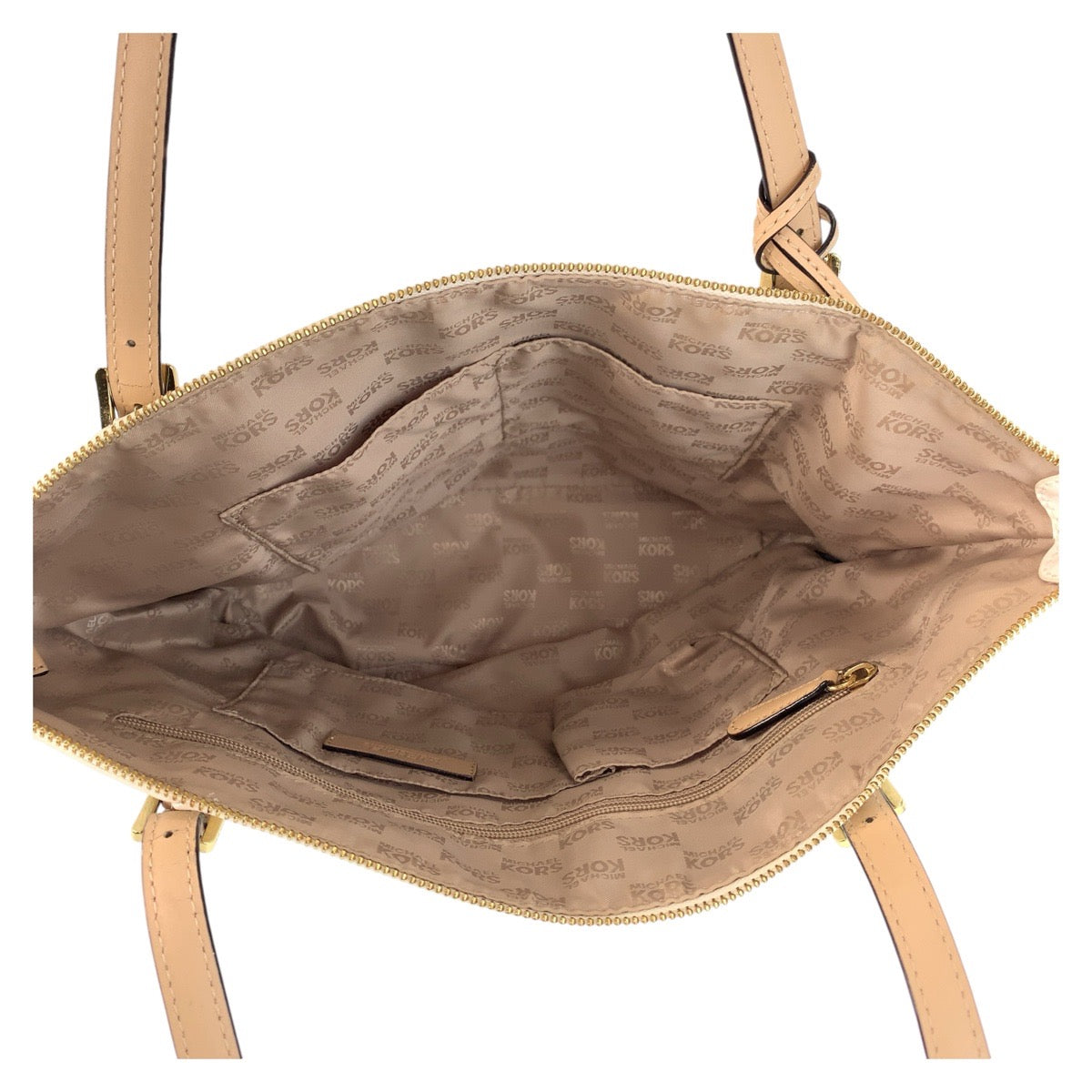 13717
Michael Kors マイケルコース ホワイト ゴールド金具 エナメル トートバッグ ショルダーバッグ  レディース AB5