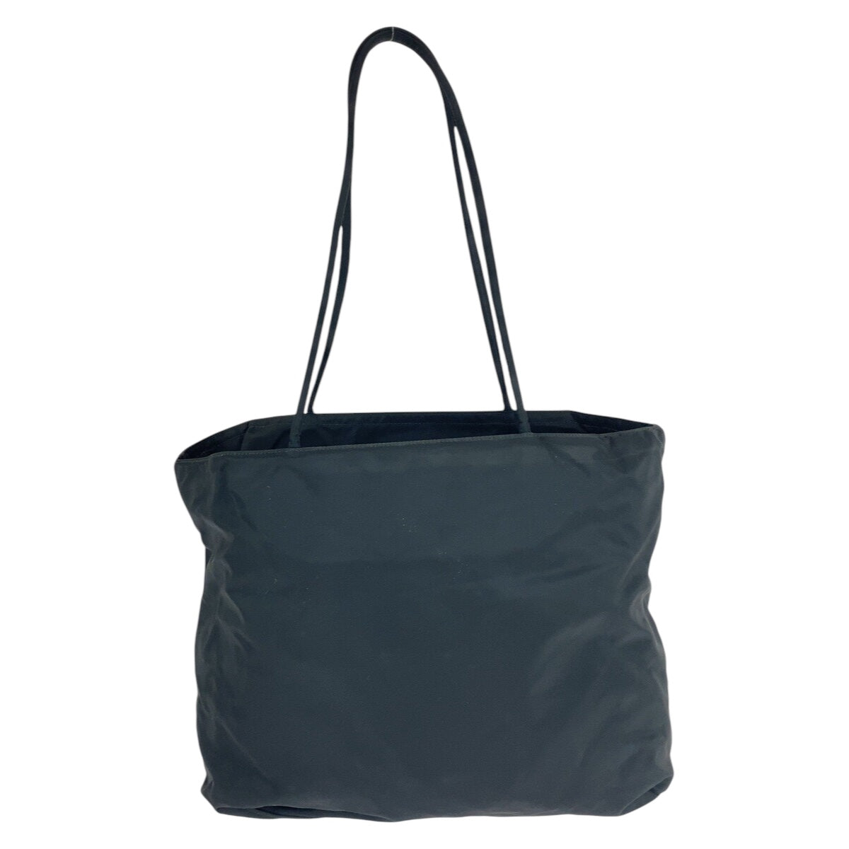 13722
PRADA プラダ テスート 三角ロゴプレート ブラック 黒 シルバー金具 ナイロン トートバッグ ショルダーバッグ  レディース