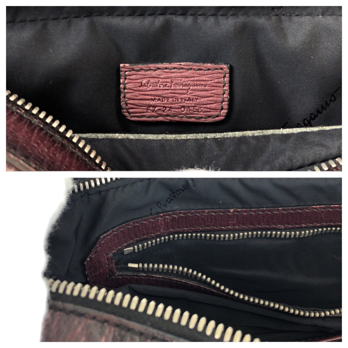 13725
Salvatore Ferragamo サルヴァトーレフェラガモ ワインレッド ボルドー シルバー金具 レザー ビジネスバッグ ブリーフケース  メンズ