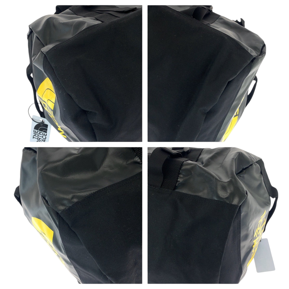 13726
THE NORTH FACE ザ ノースフェイス ベースキャンプダッフル ブラック 黒 イエロー シルバー金具 ナイロン ボストンバッグ ショルダーバッグ  メンズ